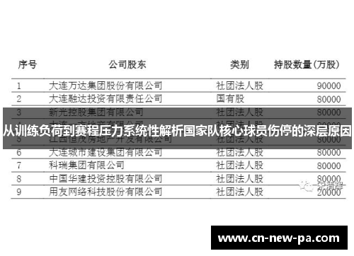 从训练负荷到赛程压力系统性解析国家队核心球员伤停的深层原因